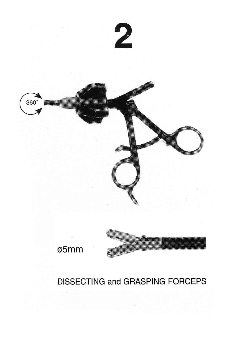 LAPARASKOPİK KAVRAMA FORSEPS ÇAP : 5 MM